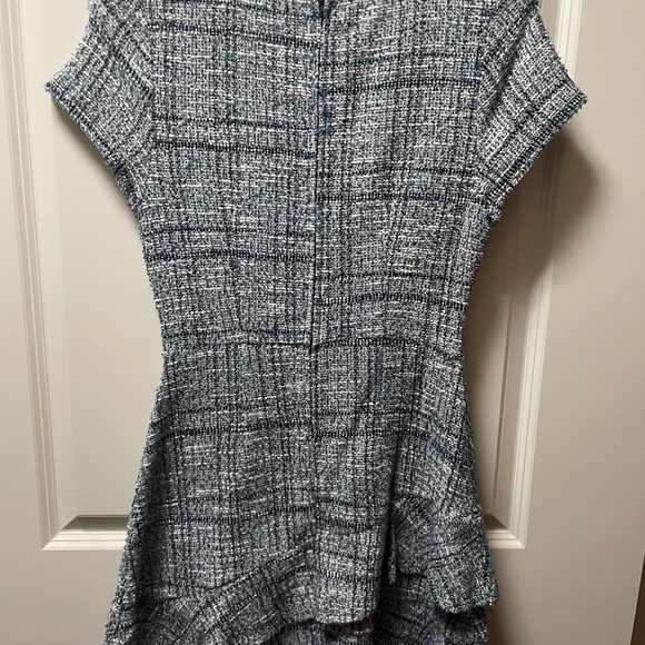 Speechless Blue Tweed Mini Dress - Picture 1 of 4
